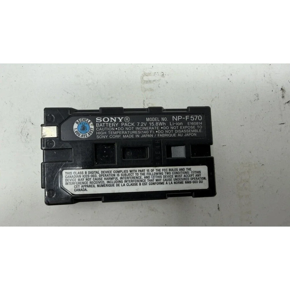Genuine Sony L-Series Info-Lithium Battery 7.2v 2200mA - High Capacity (NP-F570)
